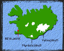 Map of Iceland