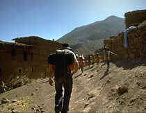Trekking in the High Atlas mountains